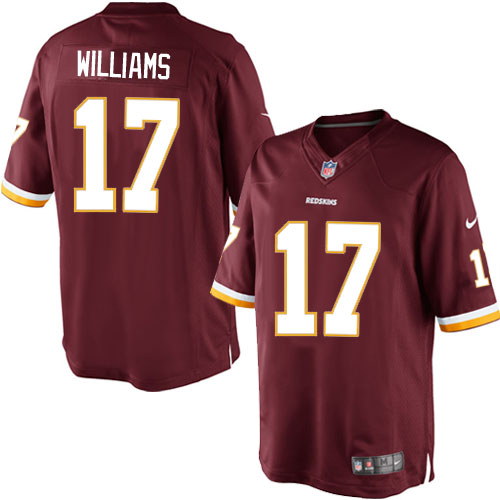 Men's Limited Doug Williams Nike Jersey Burgundy Red Home - #17 NFL Washington Redskins